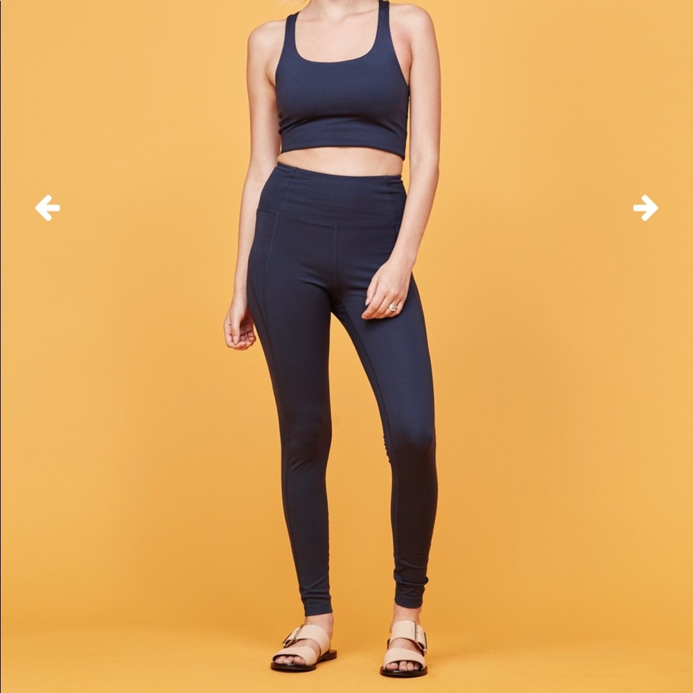 Girlfriend collective black leggings size small